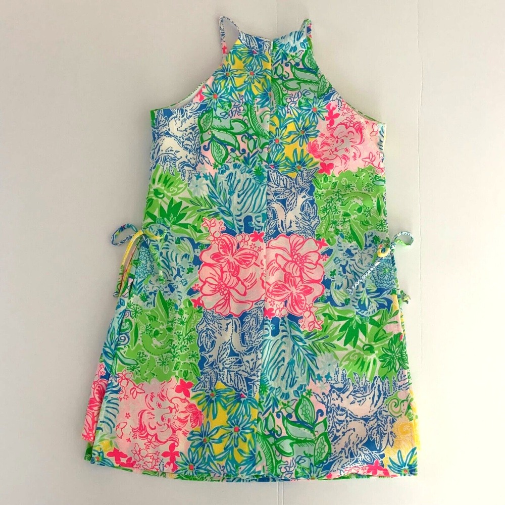 Lilly Pulitzer Pearl Romper Cheek to Cheek sz 2 Animals‎ Floral - Picture 2 of 8